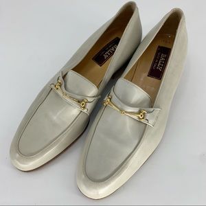 New Bally Plaza Horsebit Loafer 8 Grey Leather